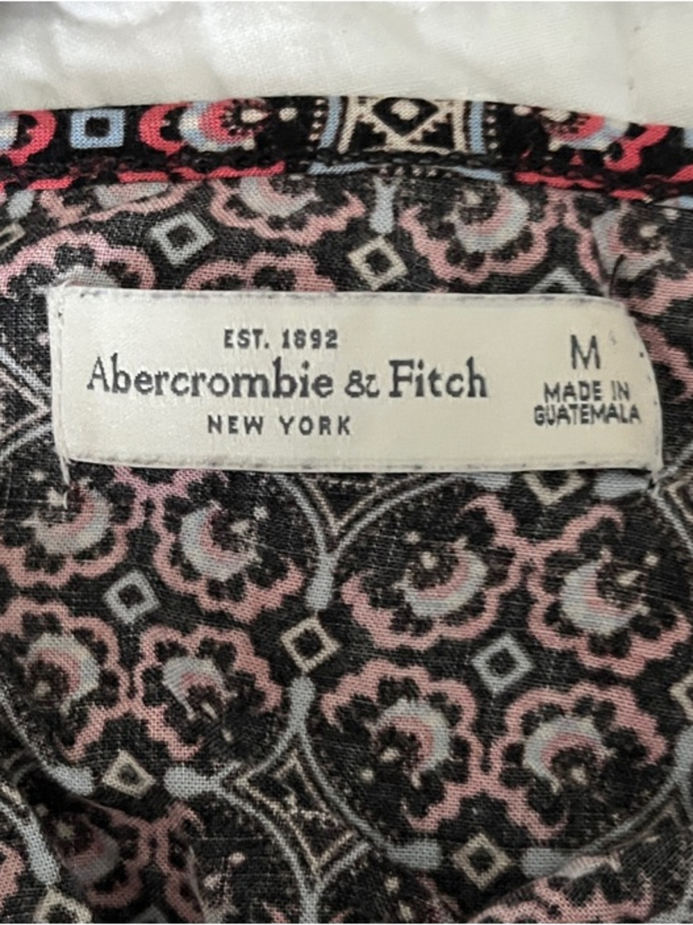 Abercrombie & Fitch Geometric Pattern Jumpsuit - Size M - Like New - Picture 7 of 8